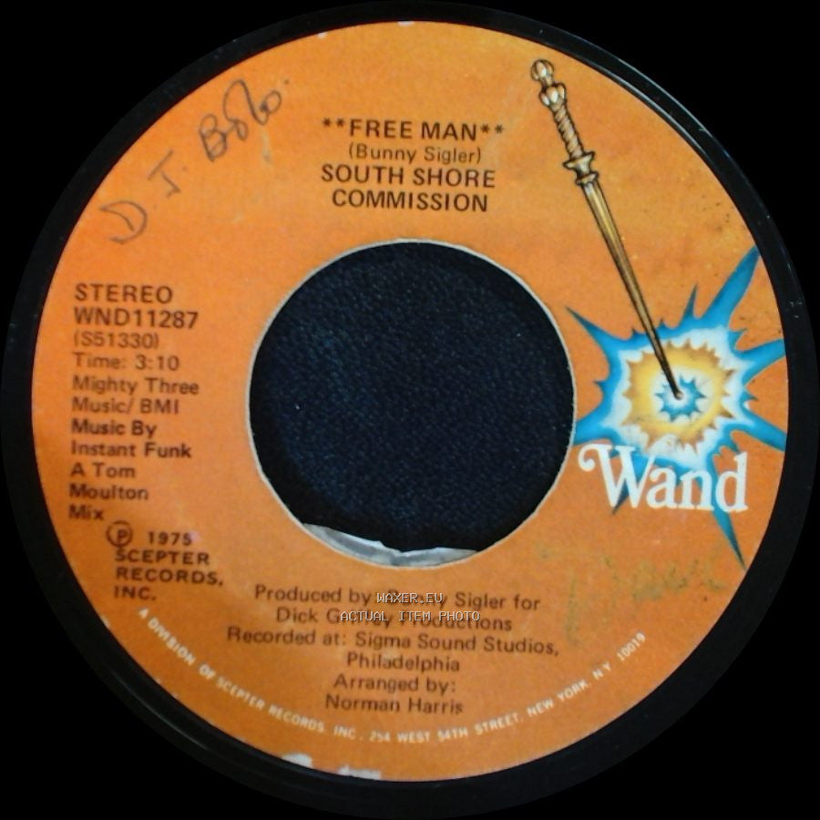 South Shore Commission - Free Man "Disco Mix" (Bunny Sigler) / Free Man side B