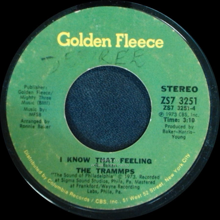The Trammps - Love Epidemic / I Know That Feeling side B