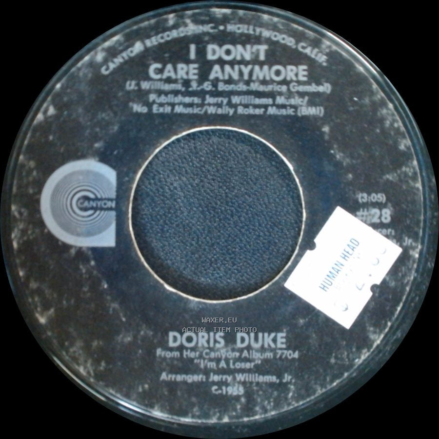 Doris Duke - I Don't Care Anymore / To The Other Woman side A