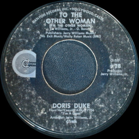Doris Duke - I Don't Care Anymore / To The Other Woman side B
