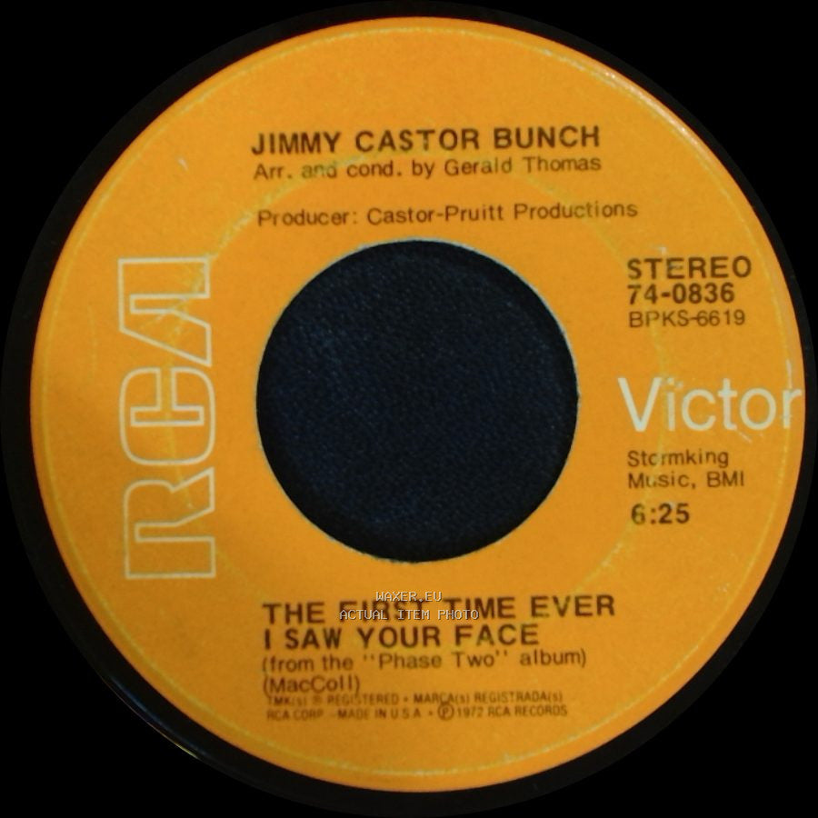 Jimmy Castor Bunch - Paradise / The First Time Ever I Saw Your Face side B