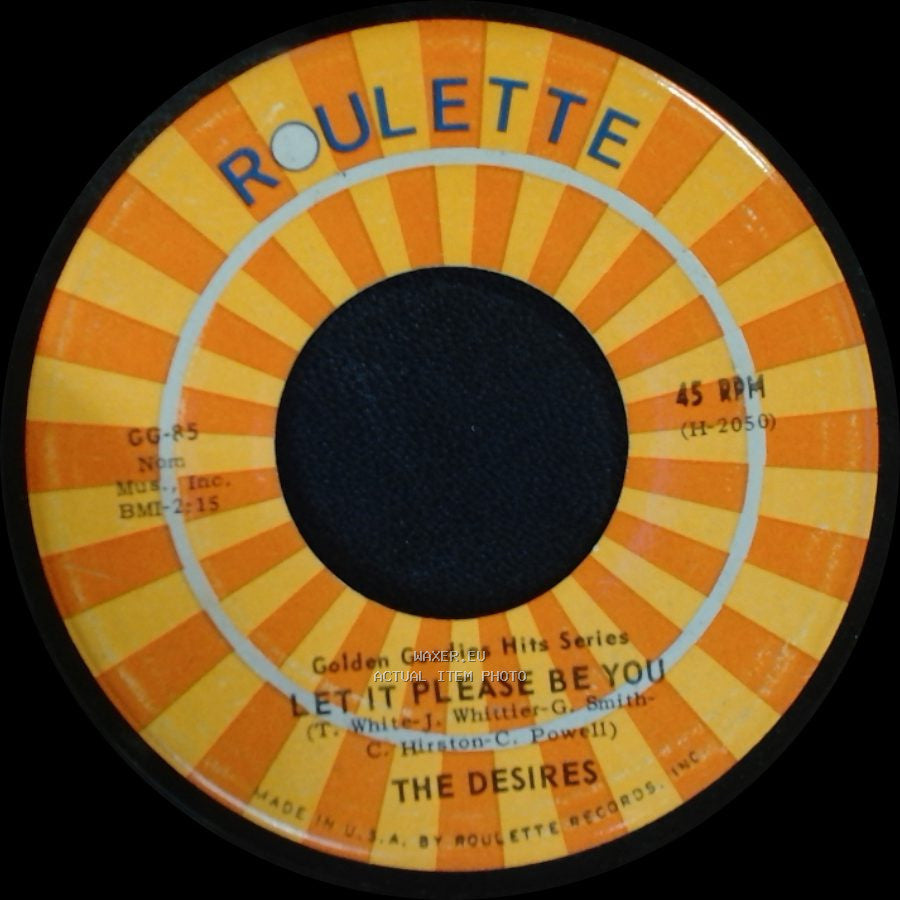 The Desires - Hey Lena / Let It Please Be You side B