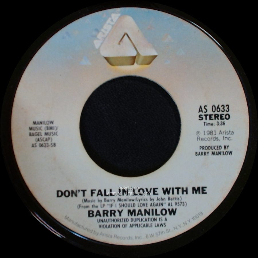 Barry Manilow - The Old Songs / Don't Fall In Love With Me side B