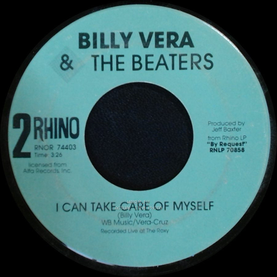 Billy Vera & The Beaters - I Can Take Care Of Myself / At This Moment side A