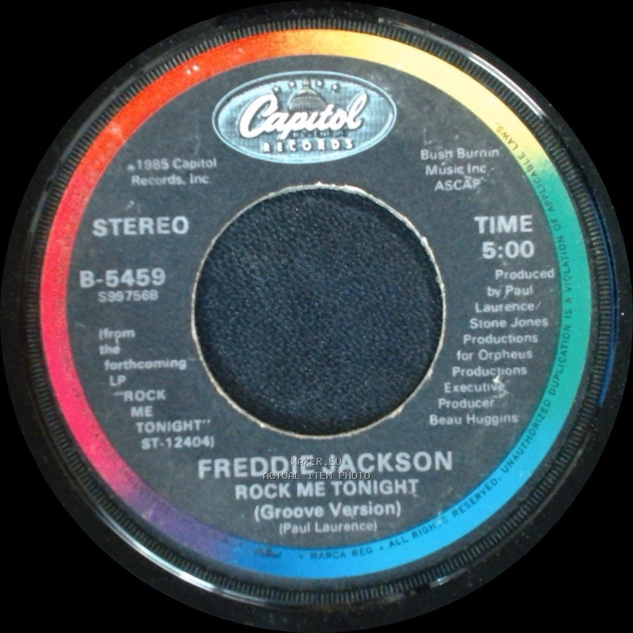 Freddie Jackson - Rock Me Tonight (For Old Times Sake) / Rock Me Tonight (Groove Version) side B