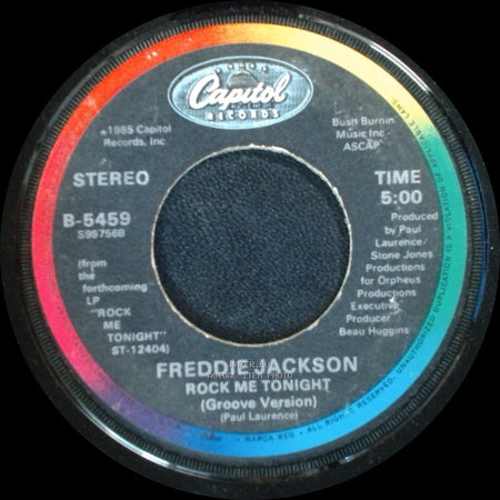 Freddie Jackson - Rock Me Tonight (For Old Times Sake) / Rock Me Tonight (Groove Version) side B