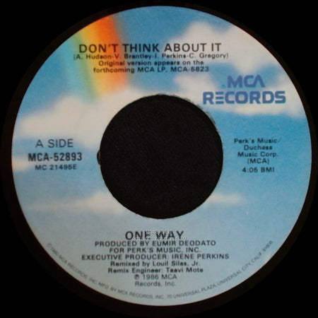 One Way - Don't Think About It / Don't Think About It side A