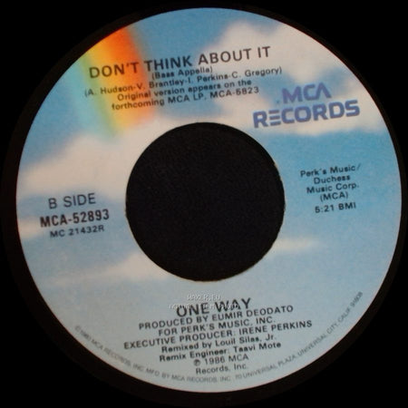 One Way - Don't Think About It / Don't Think About It side B