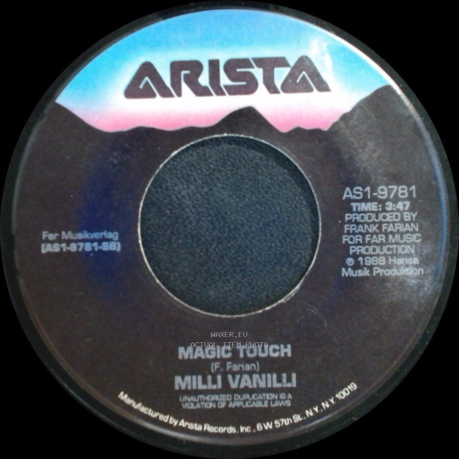 Milli Vanilli - Girl You Know It's True / Magic Touch side B