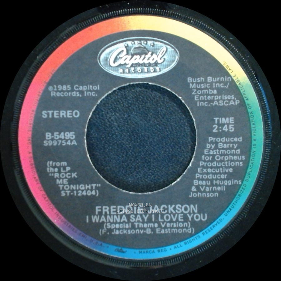 Freddie Jackson - You Are My Lady / I Wanna Say I Love You side B