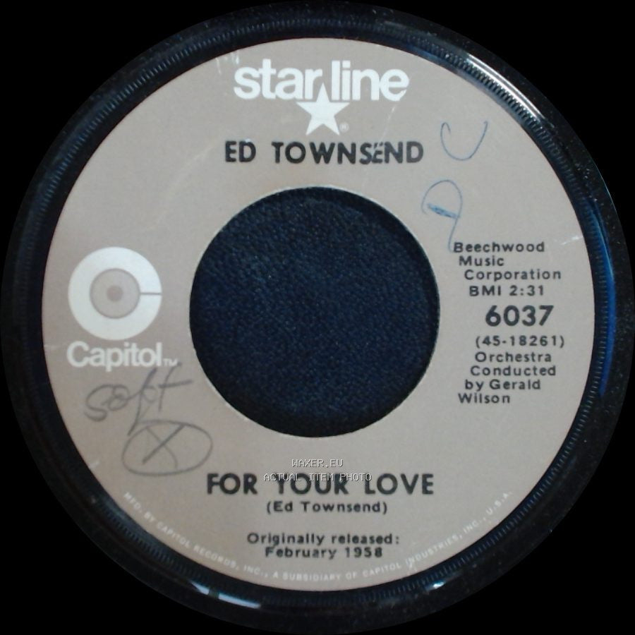 Ed Townsend - For Your Love / Over And Over Again side A