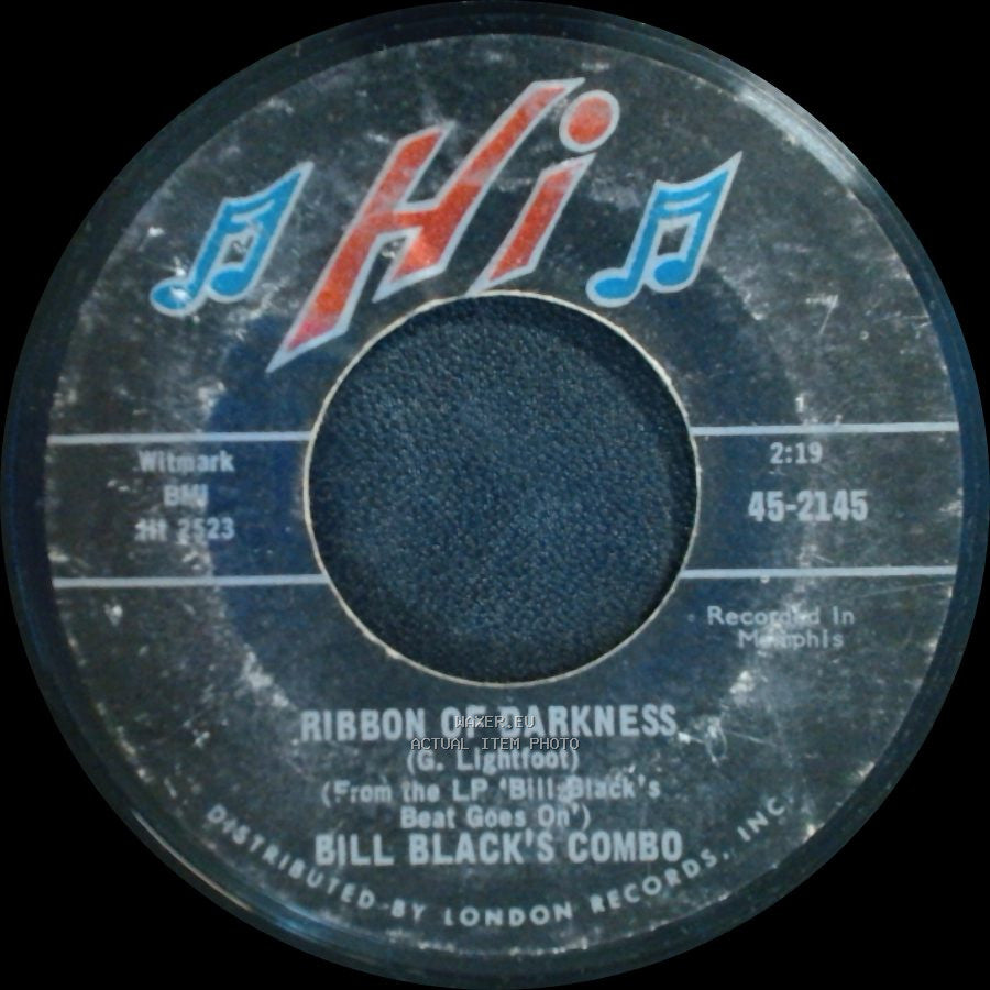 Bill Black's Combo - Turn On Your Love Light / Ribbon Of Darkness side B