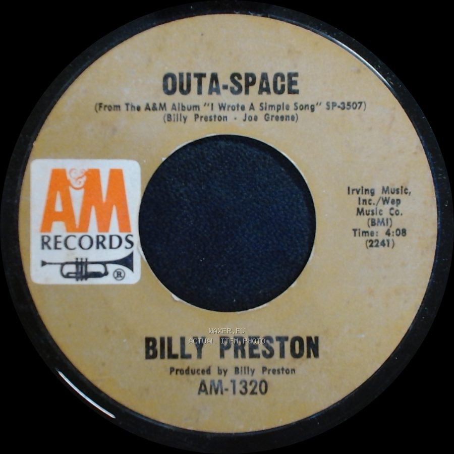 Billy Preston - Outa-Space / I Wrote A Simple Song side A