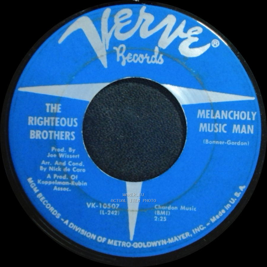 The Righteous Brothers - Don't Give Up On Me / Melancholy Music Man side B