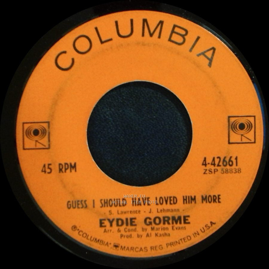 Eydie Gorme - Blame It On The Bossa Nova / Guess I Should Have Loved Him More side B
