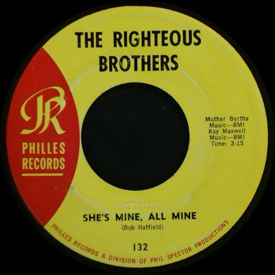 The Righteous Brothers - The White Cliffs Of Dover / She's Mine, All Mine side B