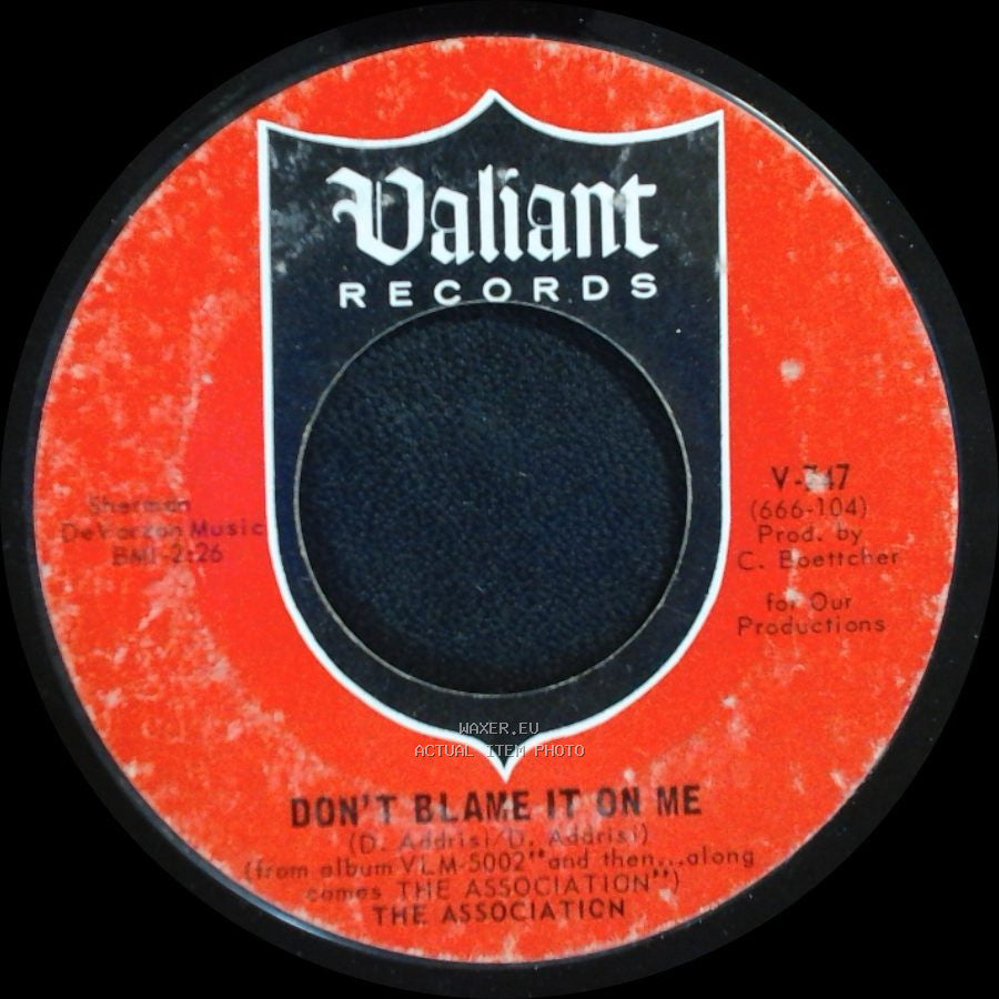 The Association - Don't Blame It On Me / Cherish side A