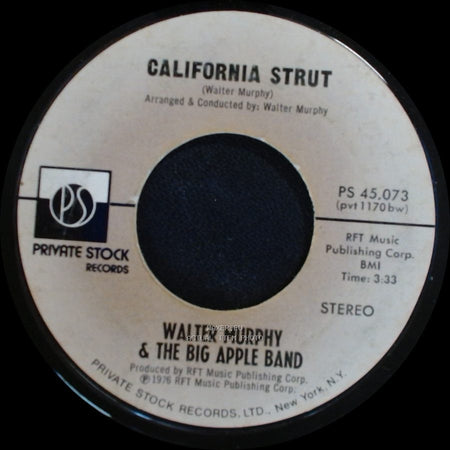 Walter Murphy & The Big Apple Band - California Strut / A Fifth Of Beethoven side A