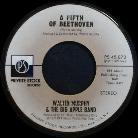 Walter Murphy & The Big Apple Band - California Strut / A Fifth Of Beethoven side B