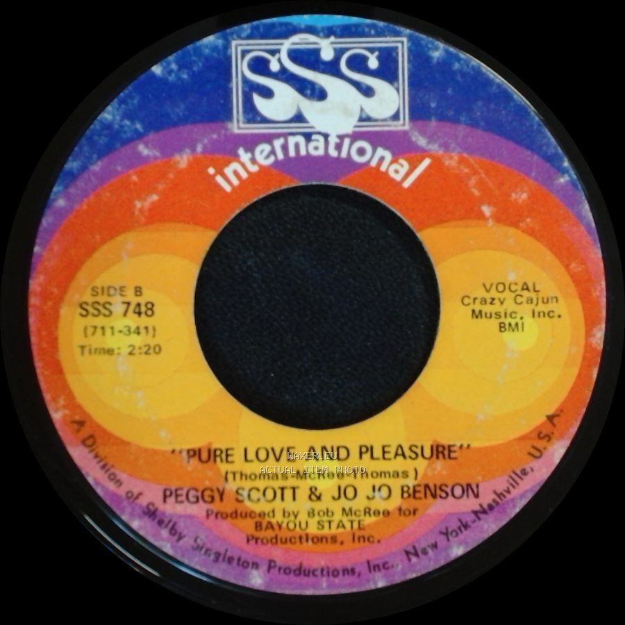 Peggy Scott & Jo Jo Benson - Pickin' Wild Mountain Berries / Pure Love And Pleasure side B