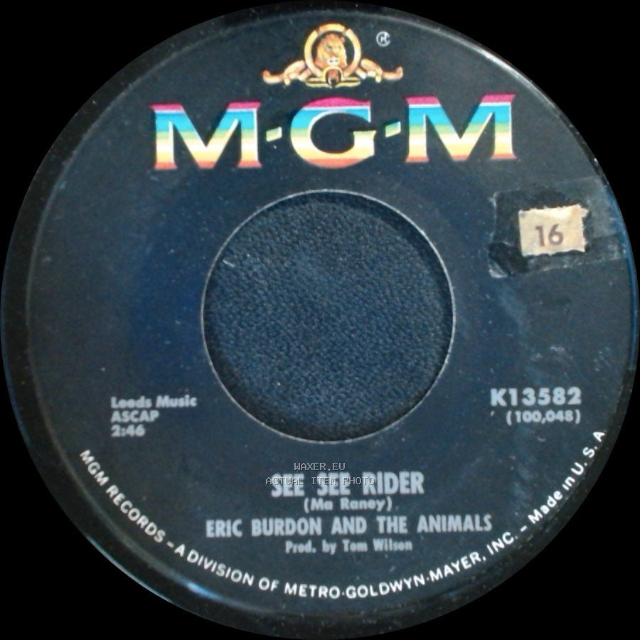 Eric Burdon And The Animals - See See Rider / She'll Return It side A