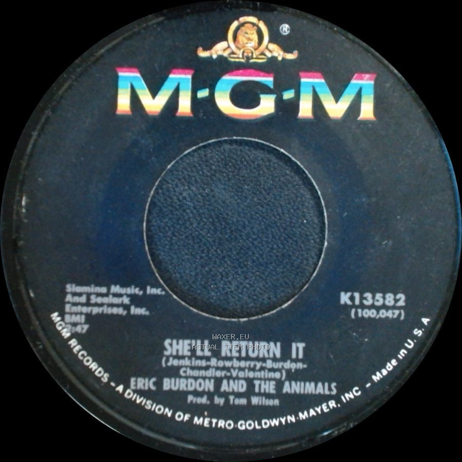 Eric Burdon And The Animals - See See Rider / She'll Return It side B
