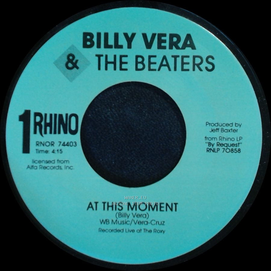 Billy Vera & The Beaters - I Can Take Care Of Myself / At This Moment side B