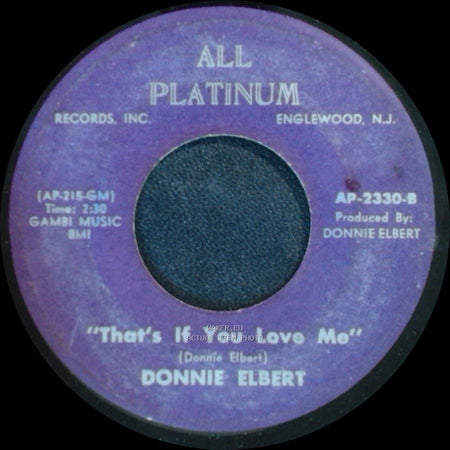 Donnie Elbert - Where Did Our Love Go / "That's If You Love Me" side B
