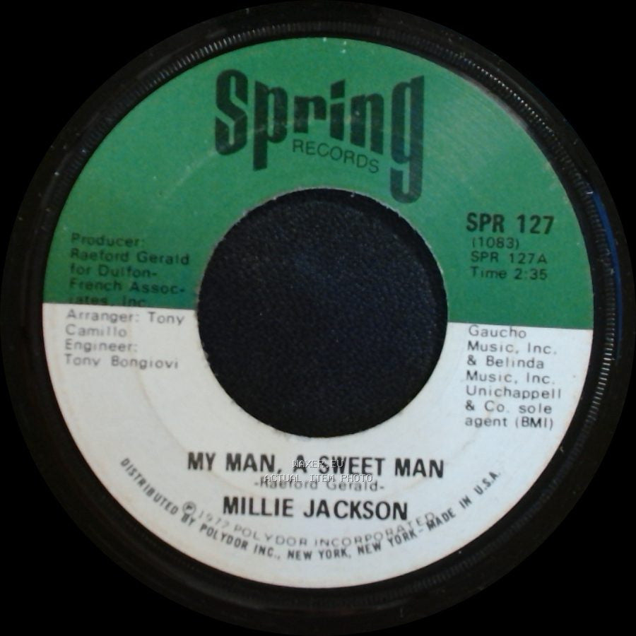 Millie Jackson - My Man, A Sweet Man / I Gotta Get Away (From My Own Self) side A