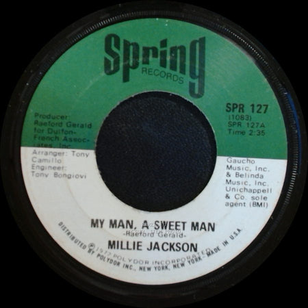 Millie Jackson - My Man, A Sweet Man / I Gotta Get Away (From My Own Self) side A