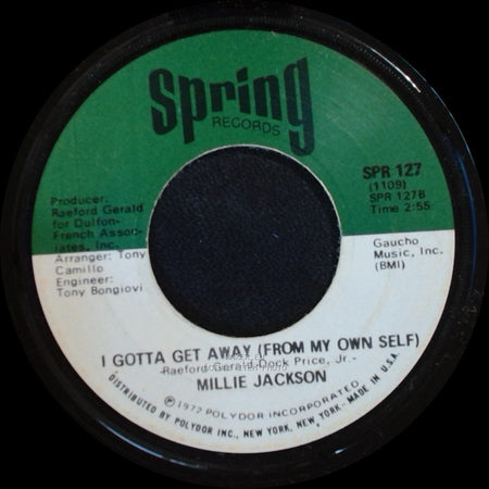 Millie Jackson - My Man, A Sweet Man / I Gotta Get Away (From My Own Self) side B