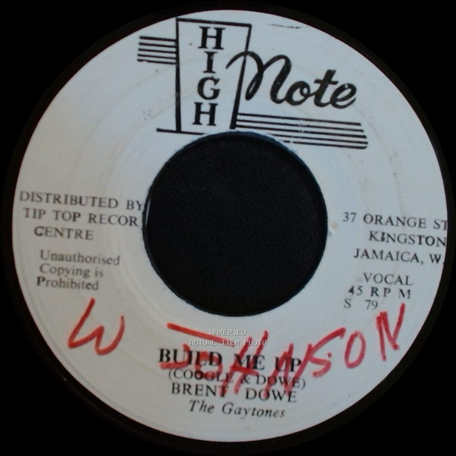 The Gaytones / Brent Dowe - Build Up Version / Build Me Up side B