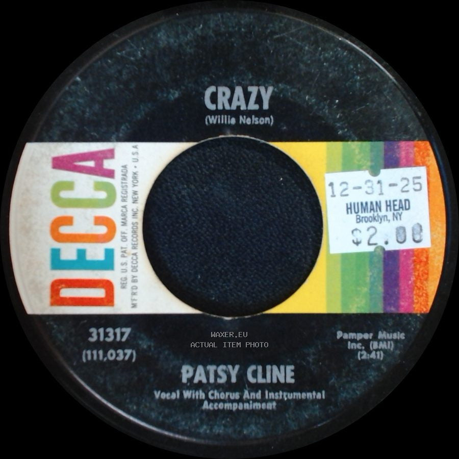 Patsy Cline - Crazy / Who Can I Count On side A