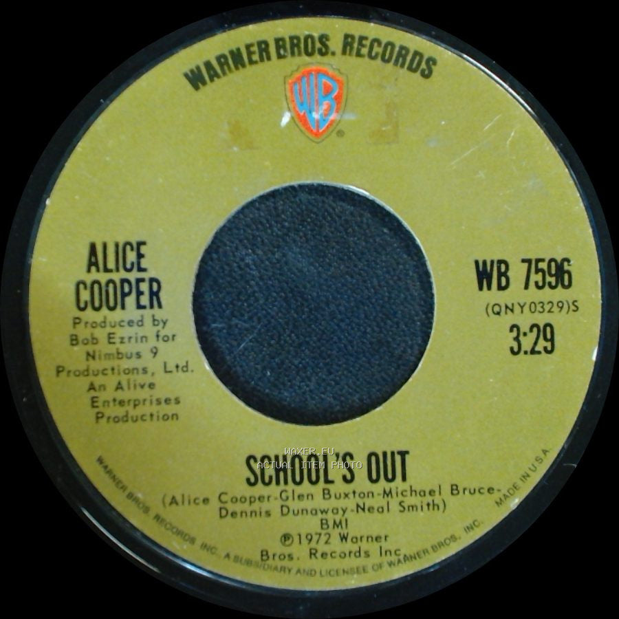 Alice Cooper - School's Out / Gutter Cat side A