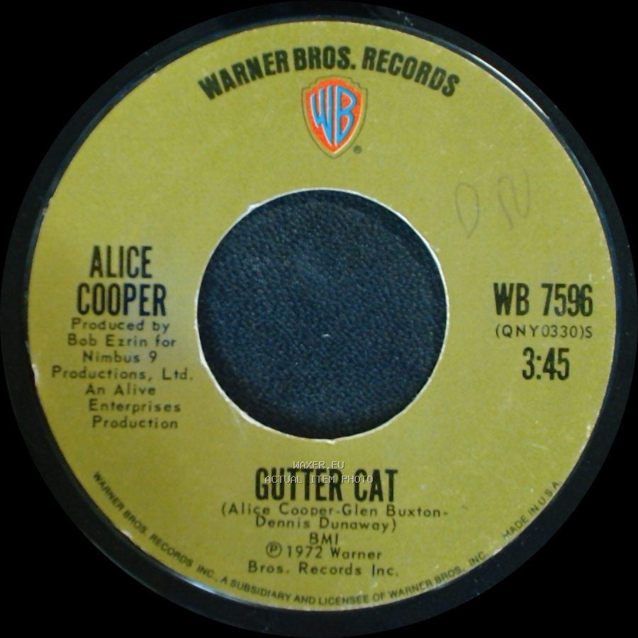 Alice Cooper - School's Out / Gutter Cat side B