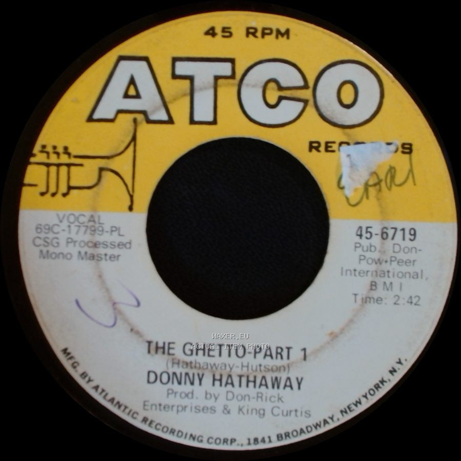 Donny Hathaway - The Ghetto-Part 2 / The Ghetto-Part 1 side B