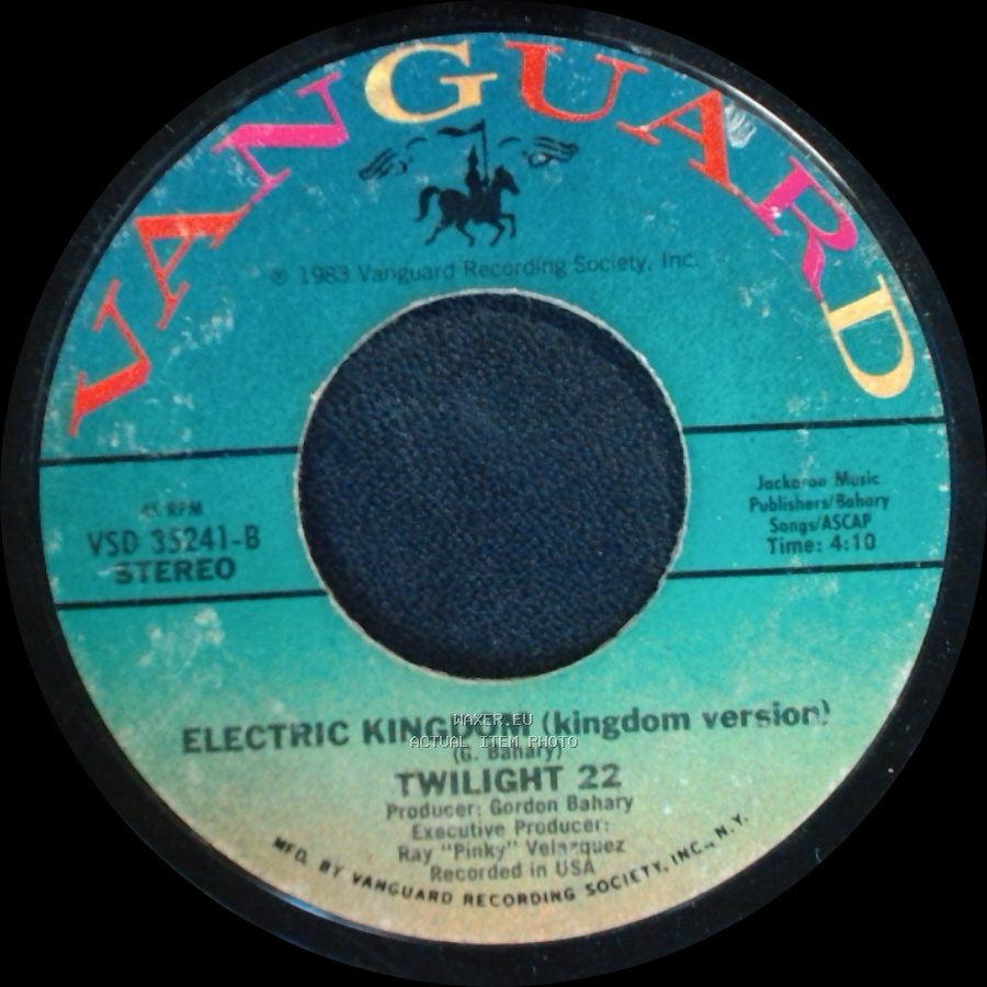 Twilight 22 - Electric Kingdom (Vocal Version) / Electric Kingdom (Kingdom Version) side B
