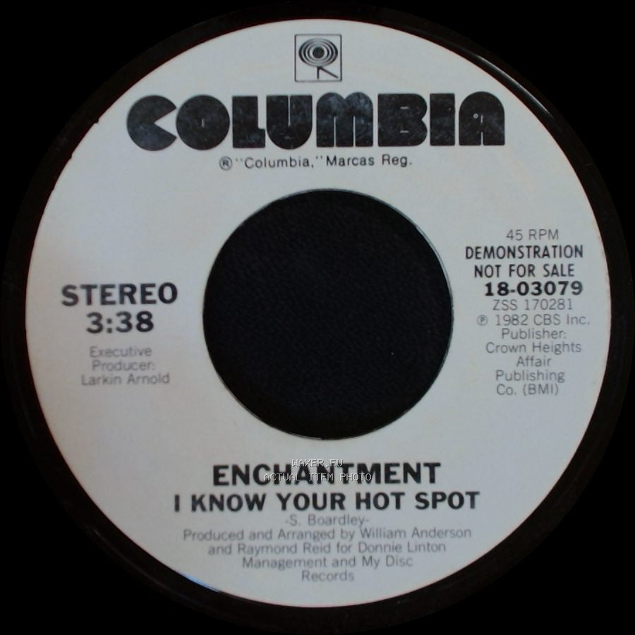 Enchantment - I Know Your Hot Spot / I Know Your Hot Spot side B