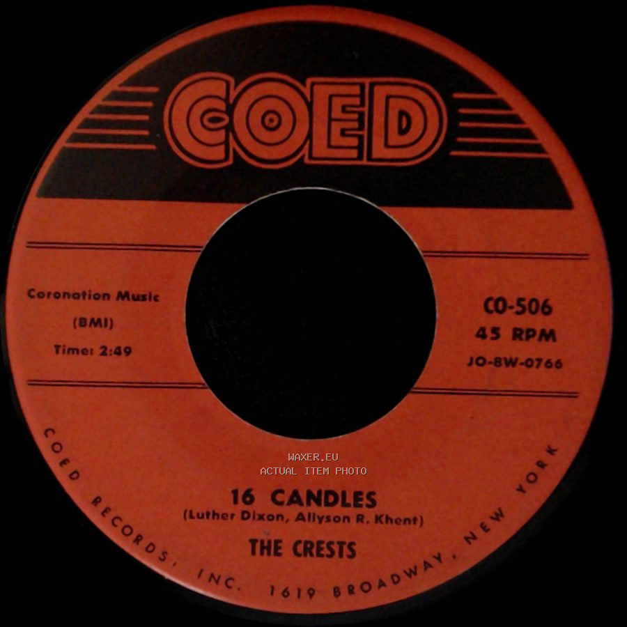 The Crests - Beside You / 16 Candles side B