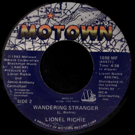 Lionel Richie - All Night Long (All Night) / Wandering Stranger side B