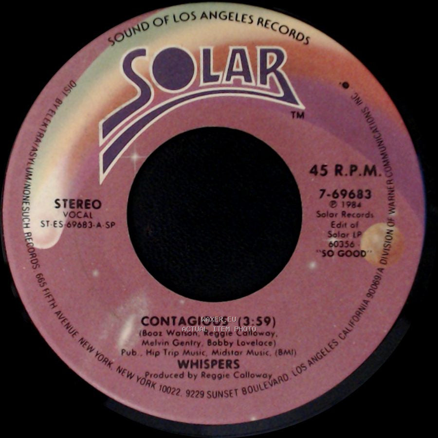 Whispers - Contagious / Keep Your Love Around side A