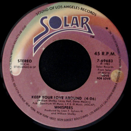 Whispers - Contagious / Keep Your Love Around side B