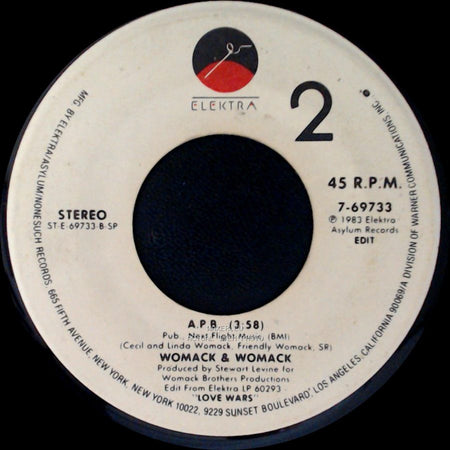 Womack & Womack - A.P.B. / Baby I'm Scared Of You side A