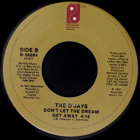 The O'jays - Lovin' You 4:05 / Don't Let The Dream Get Away side B