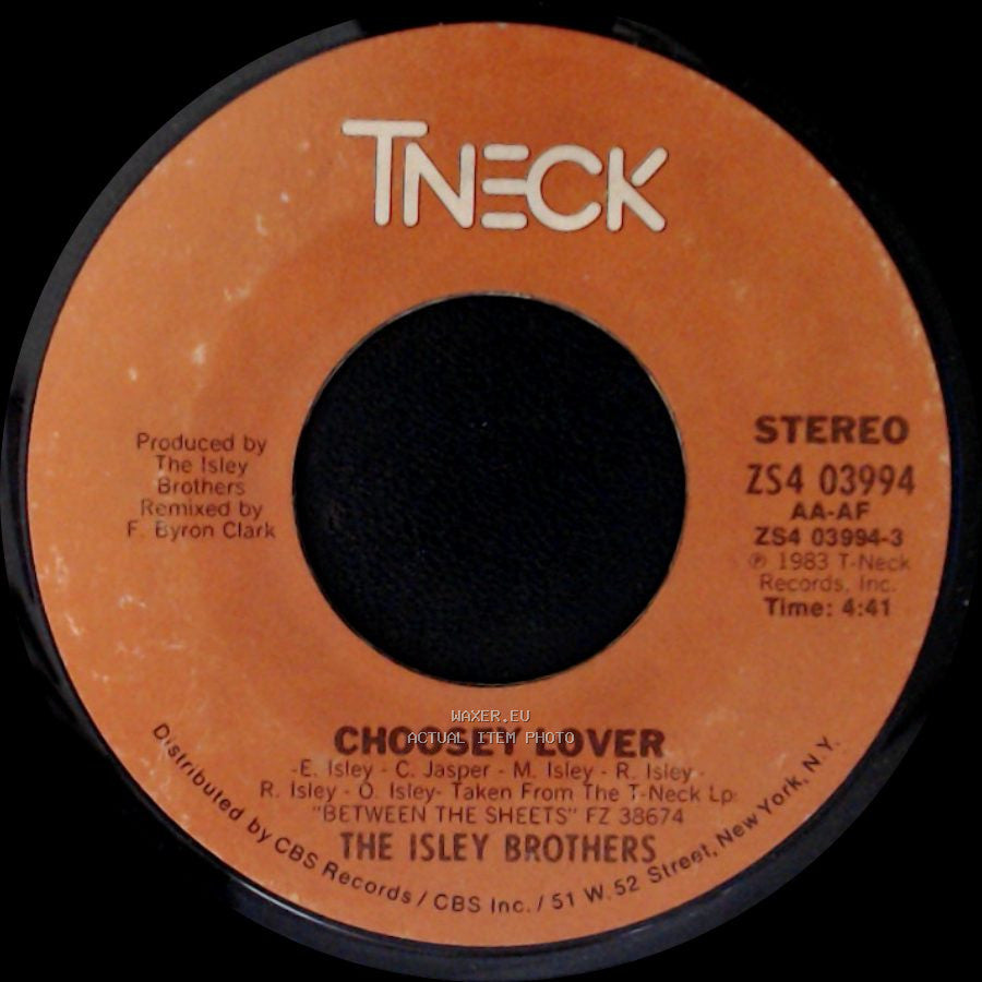 The Isley Brothers - Choosey Lover (Instrumental Version) / Choosey Lover side B