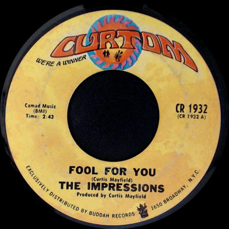 The Impressions - I'm Loving Nothing / Fool For You side B