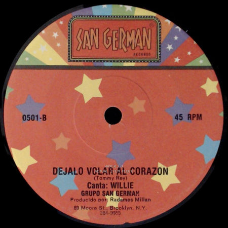 Willie / Gabriel Y Willie - Dejalo Volar Al Corazon / Inmensamente Mia side A