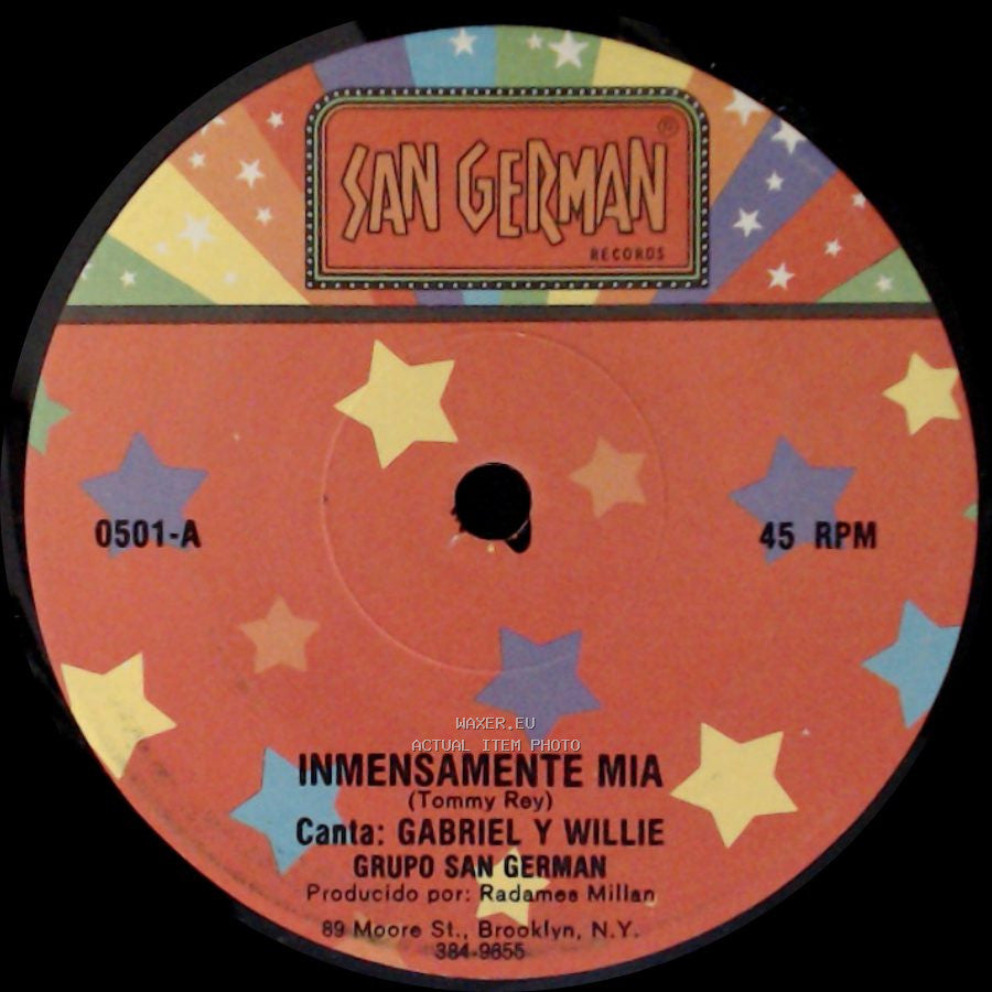 Willie / Gabriel Y Willie - Dejalo Volar Al Corazon / Inmensamente Mia side B