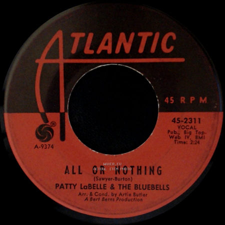 Patty Labelle & The Bluebells - You Forgot How To Love / All Or Nothing side B