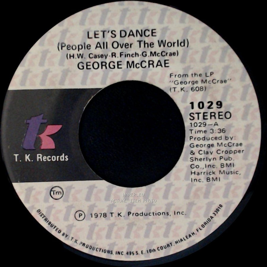 George Mccrae - Let George Do It / Let's Dance (People All Over The World) side B
